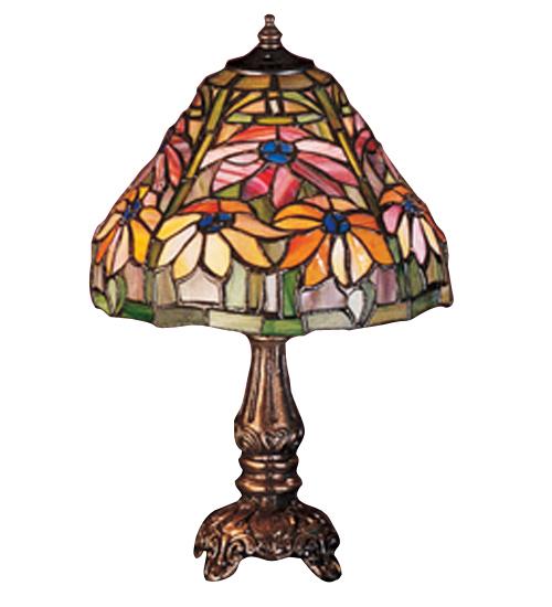 13" High Tiffany Poinsettia Mini Lamp