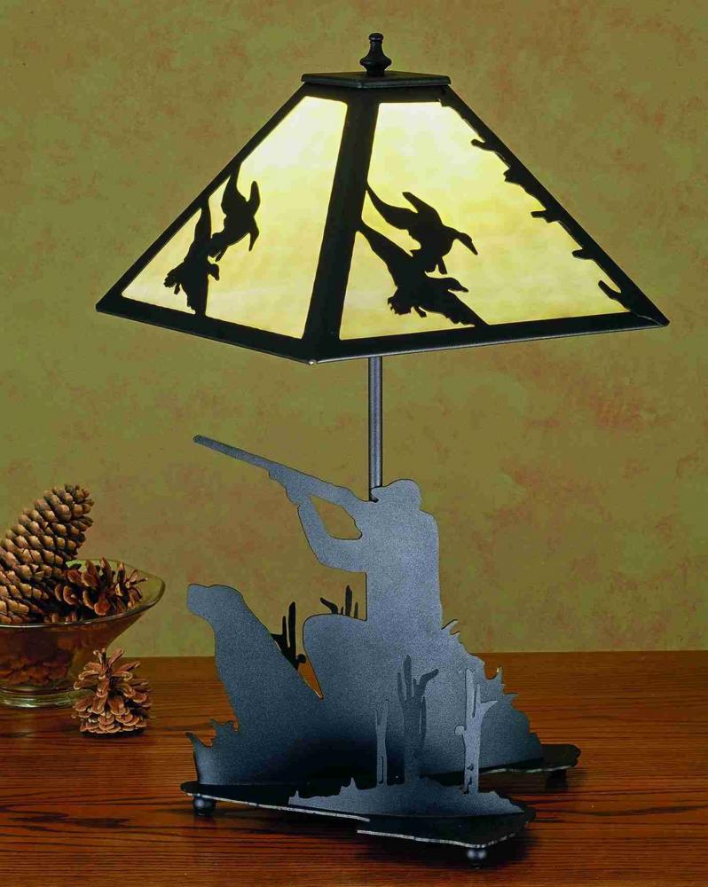 20"H Duck Hunter W/Dog Table Lamp
