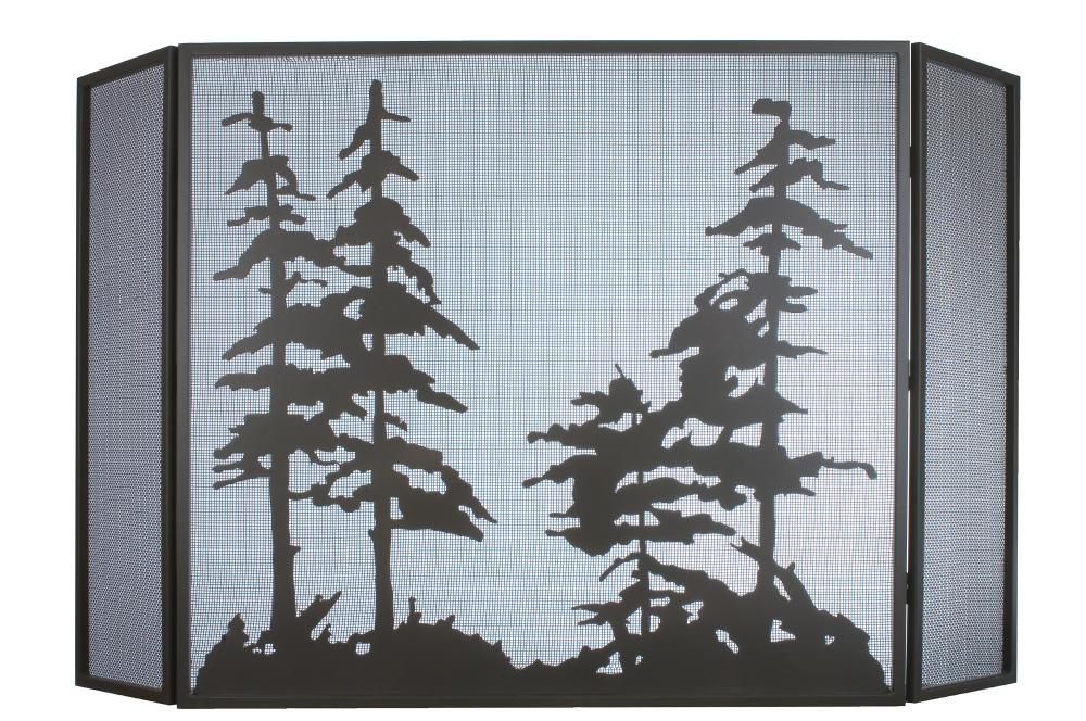 68" Wide X 39" High Tall Pines Fireplace Screen