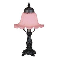 Meyda Green 11247 - 12.5" High Fluted Bell Pink Mini Lamp
