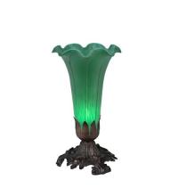 Meyda Green 11252 - 8"H Green Pond Lily Accent Lamp