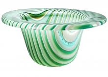 Meyda Green 113018 - 12"W Metro Fusion Peppermint Glass Bowl