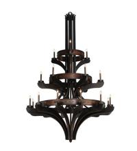 Meyda Green 115048 - 62"W Castilla 21 LT Three Tier Chandelier