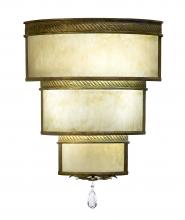Meyda Green 117540 - 18" Wide Rope Trimmed Cilindro Wall Sconce