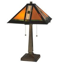 Meyda Green 119654 - 22"H Montana Mission Table Lamp