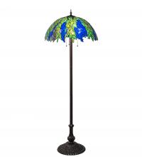Meyda Green 122833 - 62" High Tiffany Honey Locust Floor Lamp