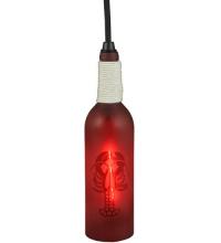 Meyda Green 124424 - 3"W Coastal Collection Lobster Wine Bottle Mini Pendant