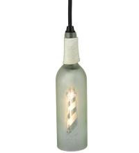 Meyda Green 124508 - 3"W Coastal Collection Lighthouse Wine Bottle Mini Pendant