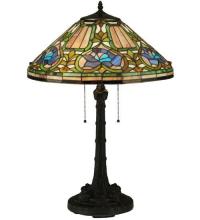 Meyda Green 124816 - 26.5"H Tiffany Floral Table Lamp