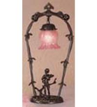 Meyda Green 12592 - 19" High Pink Cherub with Violin Mini Lamp