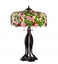 Meyda Green 126749 - 30" High Tiffany Cherry Blossom Table Lamp