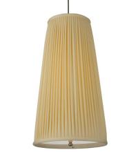 Meyda Green 128987 - 13.25"W Channell Tapered & Pleated Pendant