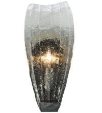 Meyda Green 131654 - 5.75"W Metro Fusion Crystal Clear Glass Wall Sconce