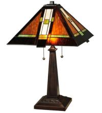 Meyda Green 132673 - 24"H Montana Mission Table Lamp