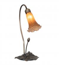 Meyda Green 13703 - 16" High Amber Tiffany Pond Lily Accent Lamp