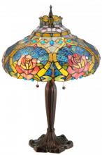 Meyda Green 138108 - 26"H Dragonfly Rose Table Lamp