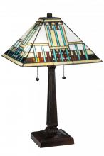 Meyda Green 138119 - 23"H Prairie Peaks Table Lamp