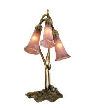 Meyda Green 13863 - 16" High Lavender Pond Lily 3 LT Accent Lamp