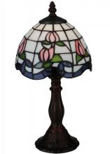 Meyda Green 139081 - 14"H Roseborder Mini Lamp