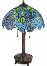 Meyda Green 139606 - 25"H Tiffany Wisteria Table Lamp
