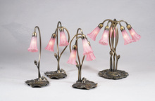 Meyda Green 14110 - 16" High Pink Pond Lily 2 LT Accent Lamp