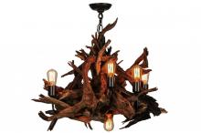 Meyda Green 144568 - 30" Wide Driftwood 6 Light Chandelier