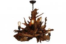 Meyda Green 144569 - 30" Wide Driftwood 5 Light Chandelier