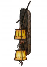 Meyda Green 145030 - 6.5"W Pine Branch Valley View 2 LT Vertical LED Wall Sconce