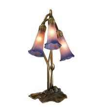 Meyda Green 14670 - 16" High Pink/Blue Pond Lily 3 LT Accent Lamp