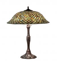 Meyda Green 147470 - 26" High Tiffany Fishscale Table Lamp