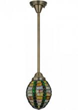 Meyda Green 147739 - 8" Wide Jeweled Beehive Mini Pendant