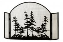 Meyda Green 147758 - 50" Wide X 34" High Tall Pines Arched Fireplace Screen