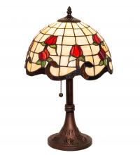 Meyda Green 151293 - 19" High Roseborder Table Lamp