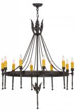 Meyda Green 160821 - 36" Wide Amaury 10 Light Chandelier