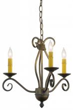 Meyda Green 156774 - 18" Wide Sienna 3 Light Chandelier