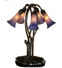 Meyda Green 15856 - 17" High Pink/Blue Pond Lily 5 Light Accent Lamp