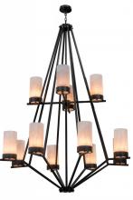 Meyda Green 161802 - 60"W Galen 12 LT Two Tier Chandelier