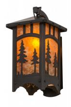Meyda Green 162571 - 8"W Tall Pines Curved Arm Hanging Wall Sconce