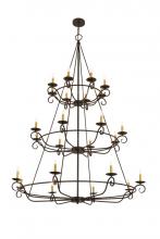 Meyda Green 166524 - 60" Wide Estrella 24 Light Three Tier Chandelier