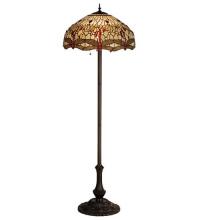 Meyda Green 17473 - 63"H Tiffany Hanginghead Dragonfly Floor Lamp