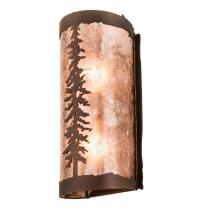 Meyda Green 189847 - 5" Wide Tall Pines Wall Sconce