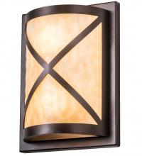 Meyda Green 190543 - 9" Wide Whitewing Wall Sconce