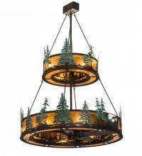 Meyda Green 192444 - 55" Wide Tall Pines Two Tier Chandel-Air