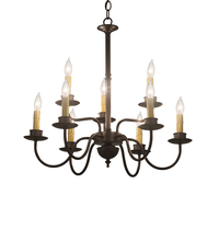 Meyda Green 199600 - 24" Wide Ean 2 Tier 9 LT Chandelier