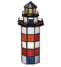 Meyda Green 20538 - 10"H The Lighthouse on Hilton Head Accent Lamp