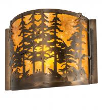 Meyda Green 214575 - 12" Wide Tall Pines Wall Sconce