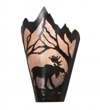 Meyda Green 217009 - 8" Wide Moose at Dawn Right Wall Sconce