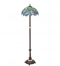 Meyda Green 225024 - 62" High Tiffany Wisteria Floor Lamp