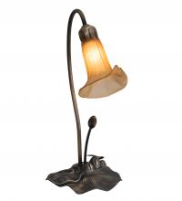 Meyda Green 226297 - 16" High Amber Tiffany Pond Lily Accent Lamp