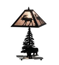 Meyda Green 228787 - 21" High Lone Moose Table Lamp